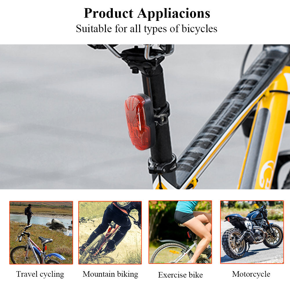 Bicycle GPS Tracker TK906 Bike Lamp GPS Tracker Long Standby Waterproof SOS Over-speed Alarm Bike Locator Lifetime Free Platform.