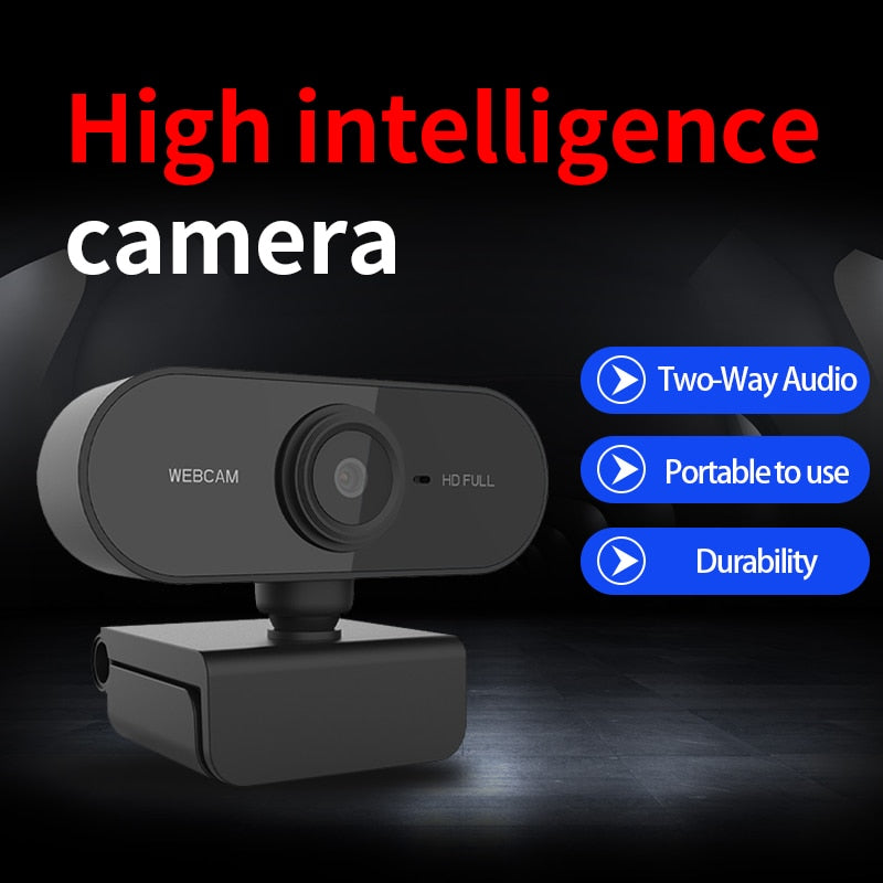 Webcam 1080P Full HD Web Camera Mini Computer PC Laptop Web Cam With Microphone Free Drive USB Web Cam For Live Broadcast Video.