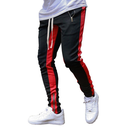 Jogging Pants Men Running Pants With Zipper Sports Fitness Tights Gym Jogger Bodybuilding Sweatpants Sport Male Trousers