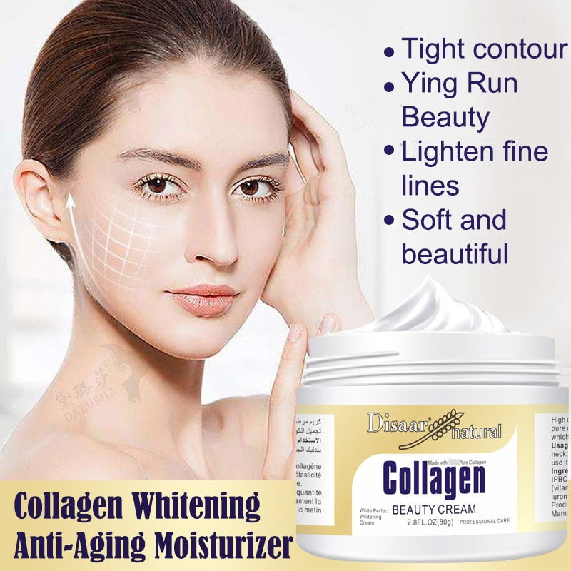 Collagen Cream Best Moisturizer Hyluronic Face Lift Whitening Cream Skin Care Moisturizing Anti-aging Anti Wrinkle Facial Cream