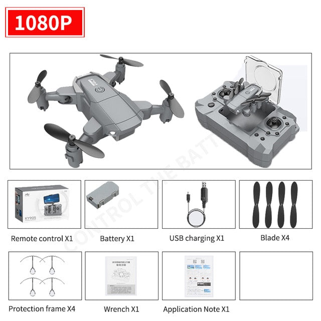 New mini KY905 drone 4K HD camera, GPS WIFI FPV vision foldable rc quadcopter professional drone.