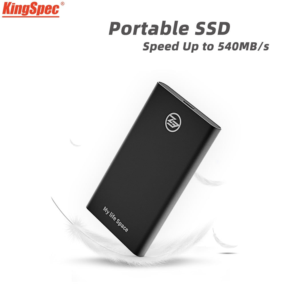 KingSpec External SSD hard drive 120GB SSD 240GB 480GB Portable SSD External hard drive 1TB hdd for laptop with Type C USB 3.1