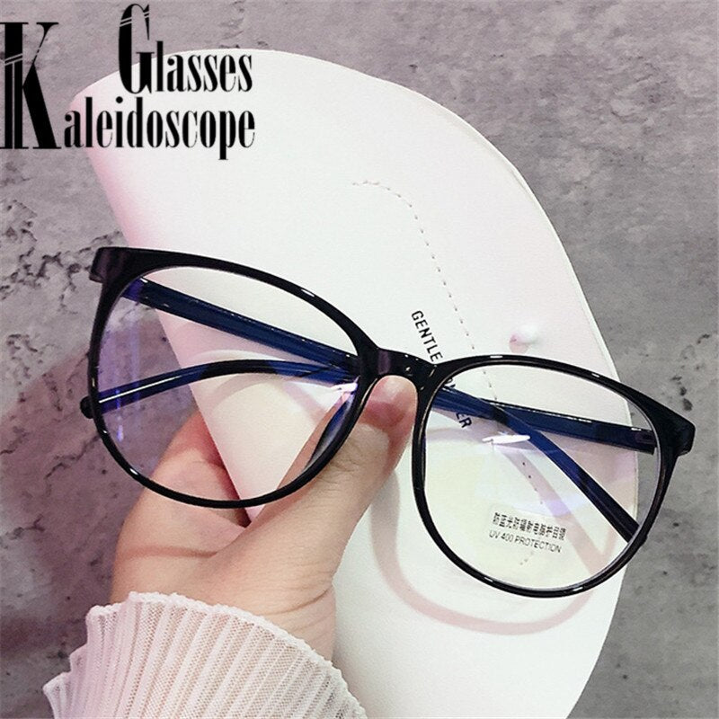 Fashion Blue Light Blocking Glasses Frame Women Computer Spectacle Eyeglasses Men Transparent Anti-blue light Optical lenses