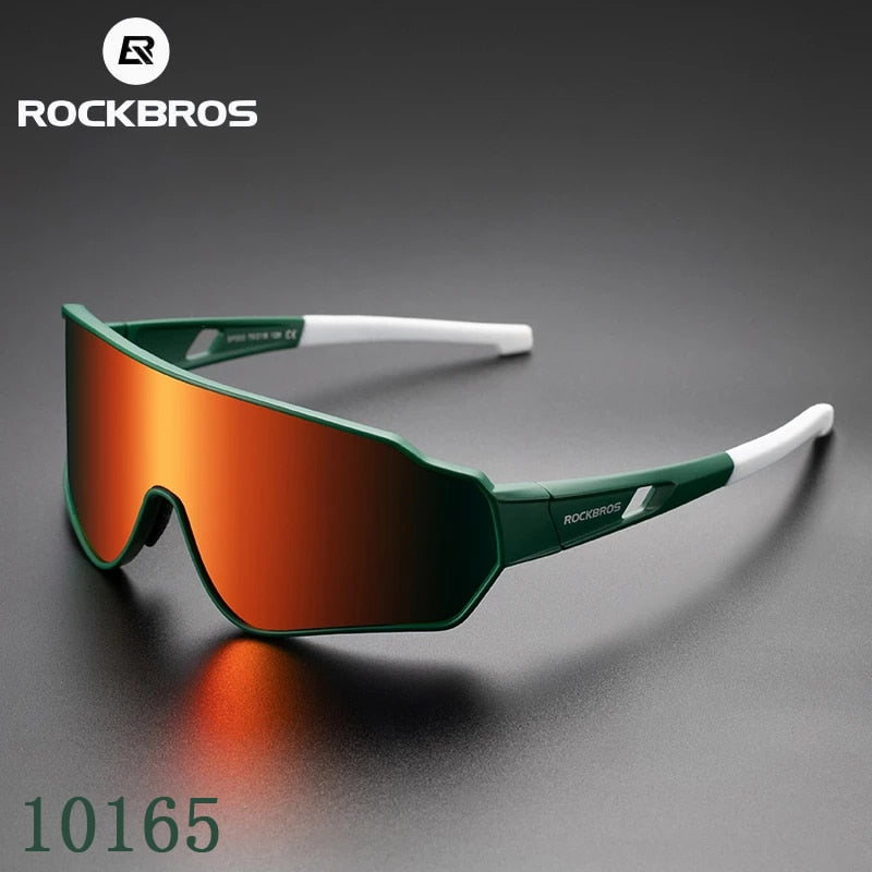 ROCKBROS Polarized Cycling Glasses  Clear Bike Glasses Eyewear UV400 Outdoor Sport Sunglasses Men Women Cycling Sunglasses.