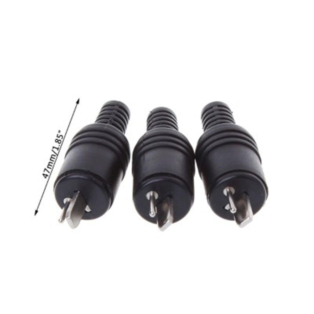 2 pcs 2 pin Black DIN Plug Speaker and HiFi Connector Screw Terminals Connector Power Audio Lamp Signal Plug Adapters.