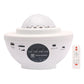 LED Galaxy Projector Night Light Star Starry Night Lamp Ocean Wave Projector With Music Bluetooth Speaker Remote Control Lamp