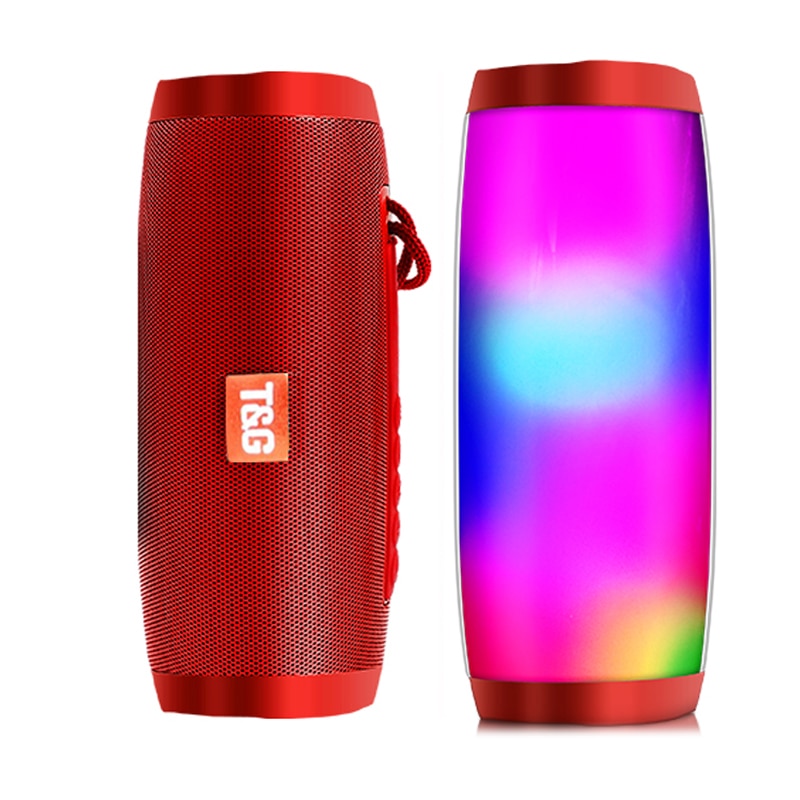 Wireless Speaker Bluetooth-compatible Speaker Microlab Portable Speaker Powerful High Outdoor Bass TF FM Radio with LED Light.