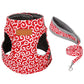Pet Dog Cat Vest Outdoor Travel Harness Leash Set for Puppy Cat Rabbit Floral Pattern Kitten Walking Harnesses Pet Cat Products