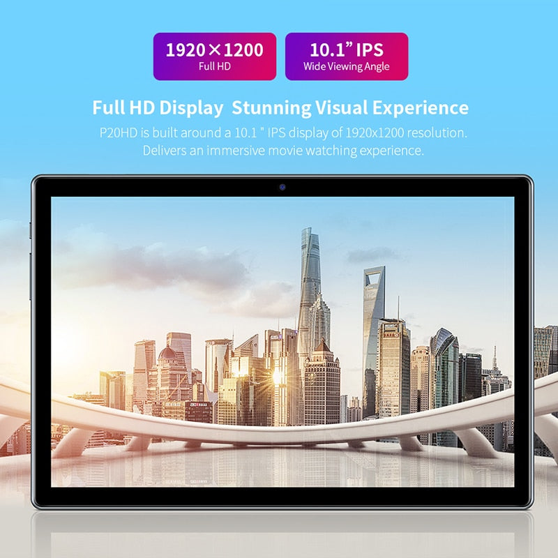 Teclast P20HD 10.1 Inch Tablet Android 10 1920x1200 Octa Core 4GB RAM 64GB ROM Dual 4G Phablet AI Speed-up Tablets PC Dual Wifi