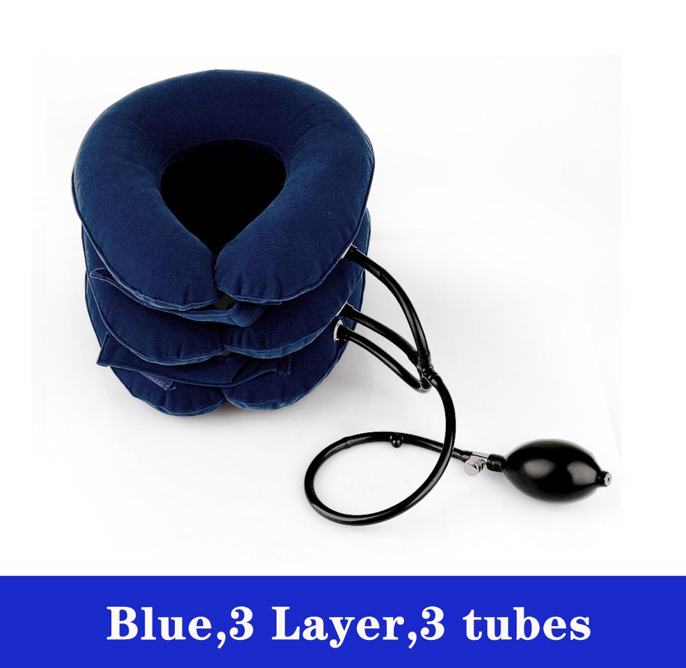 Neck Stretcher Air Cervical Traction 1 Tube House Medical Devices Orthopedic Pillow Collar Pain Relief Blue Brown Tractor.