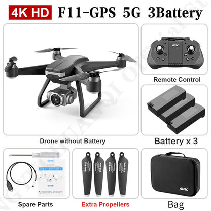 New F11 PRO GPS RC Drone 4K Dual HD Camera Professional WIFI FPV Aerial Photography Brushless Motor Quadcopter Dron Toys.