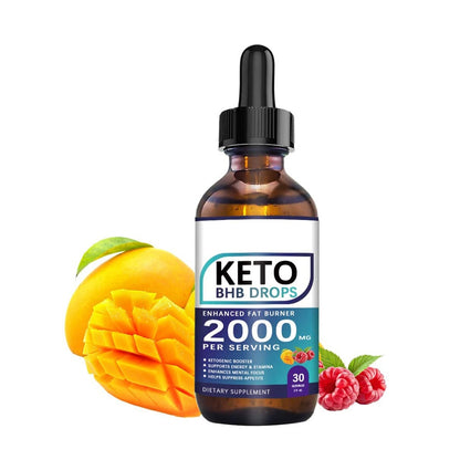 60ML Keto Drops Fat Burner Formula To Boost Metabolism Keto Diet Drops Weight Loss Ketogenic Supplement For Men And Women