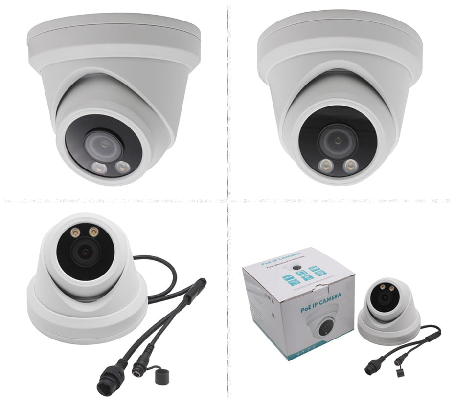 Hikvision Compatible Anpviz 8MP ColorVu IP Camera Starlight POE Turret Super Color Night Vision 30m Audio IP66 2.8mm Lens Danale.