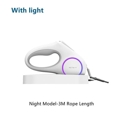 Xiaomi Petkit Go Shine Max Pet Leash Dog Traction Rope Flexible Ring Shape 3m/4.5m with LED Night Light Dogs Accessoires Chain
