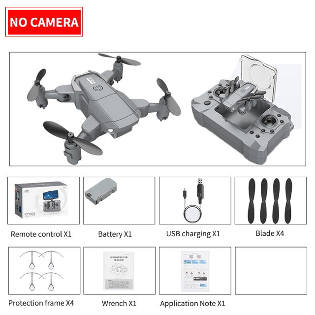 New mini KY905 drone 4K HD camera, GPS WIFI FPV vision foldable rc quadcopter professional drone.