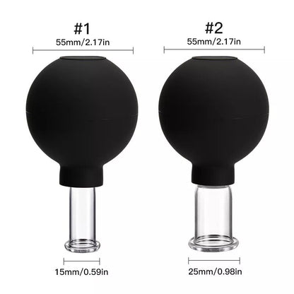 Smart Vacuum Suction Cup Cupping Therapy Massage Jars Anti-Cellulite Massager Body Cups Rechargeable Fat Burning Slimming Device.