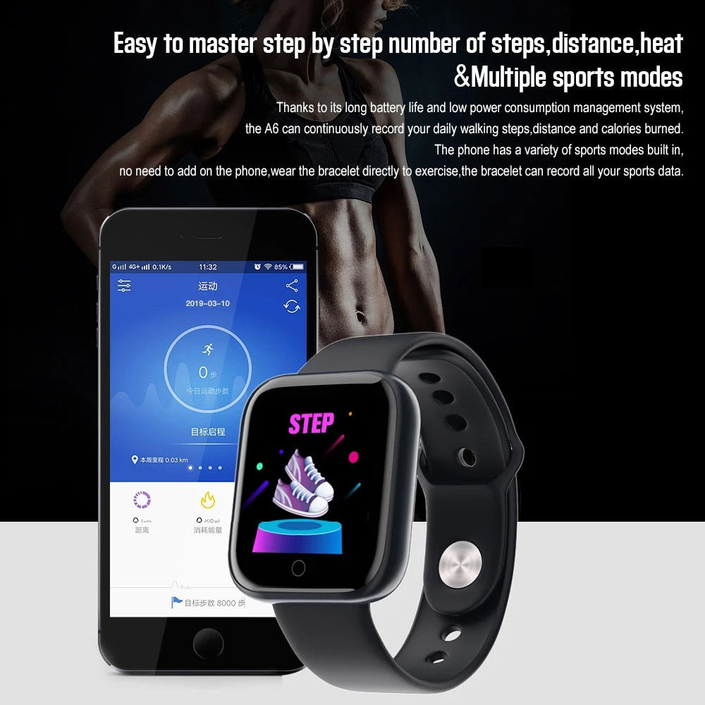D20 Pro Bluetooth Smart Watch Men Women Y68 Blood Pressure Heart Rate Monitor Sport Smartwatch Fitness Tracker For Xiaomi Huawei.