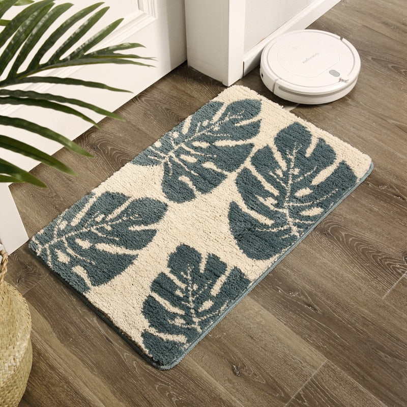 Anti-slip Bath Mat Bathroom Mat Carpet Water Absorption Rug Floor Anti Slip Soft Rug Mats Home Kitchen Carpet