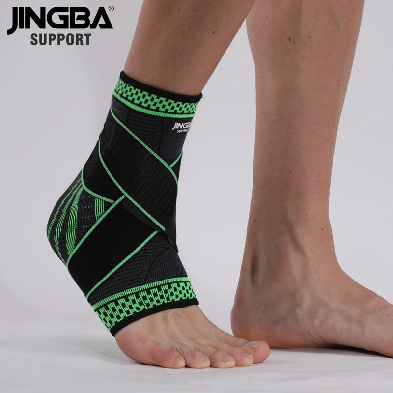 JINGBA SUPPORT 1 PCS Compression ankle brace support For fitness, football, basketball, volleyball, ankle Brace protection