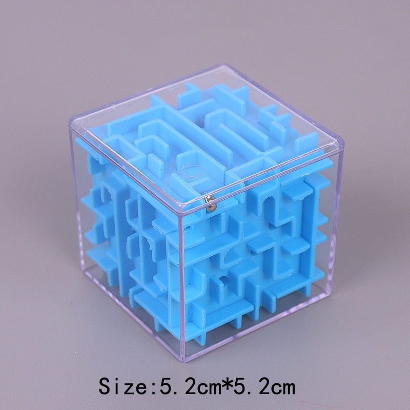 TOBEFU 3D Maze Magic Cube Transparent Six-sided Puzzle Speed Cube Rolling Ball Game Cubos Maze Toys for Children Educational.