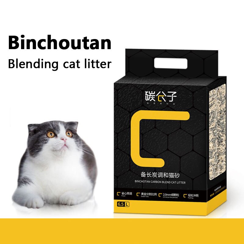 Original tofu cat litter Deodorant dust-free big cat litter Kitten cat litter Bentonite 6L cat litter Pet supplies