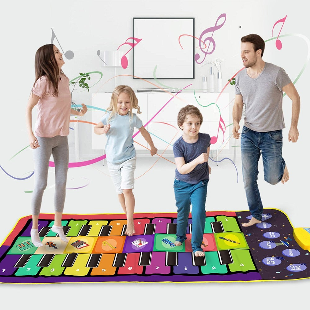 4 Styles Double Row Multifunction Musical Instrument Piano Mat Infant Fitness Keyboard Play Carpet Educational Toys For Kids