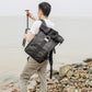 Besnfoto BN-2020 DSLR Backpack Rolltop Laptop Compartment Quick Side Access Waterproof Camera Bag For Hiking Traveling