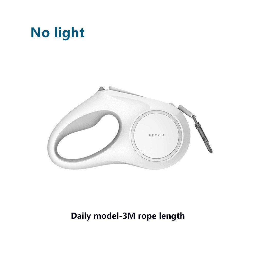 Xiaomi Petkit Go Shine Max Pet Leash Dog Traction Rope Flexible Ring Shape 3m/4.5m with LED Night Light Dogs Accessoires Chain