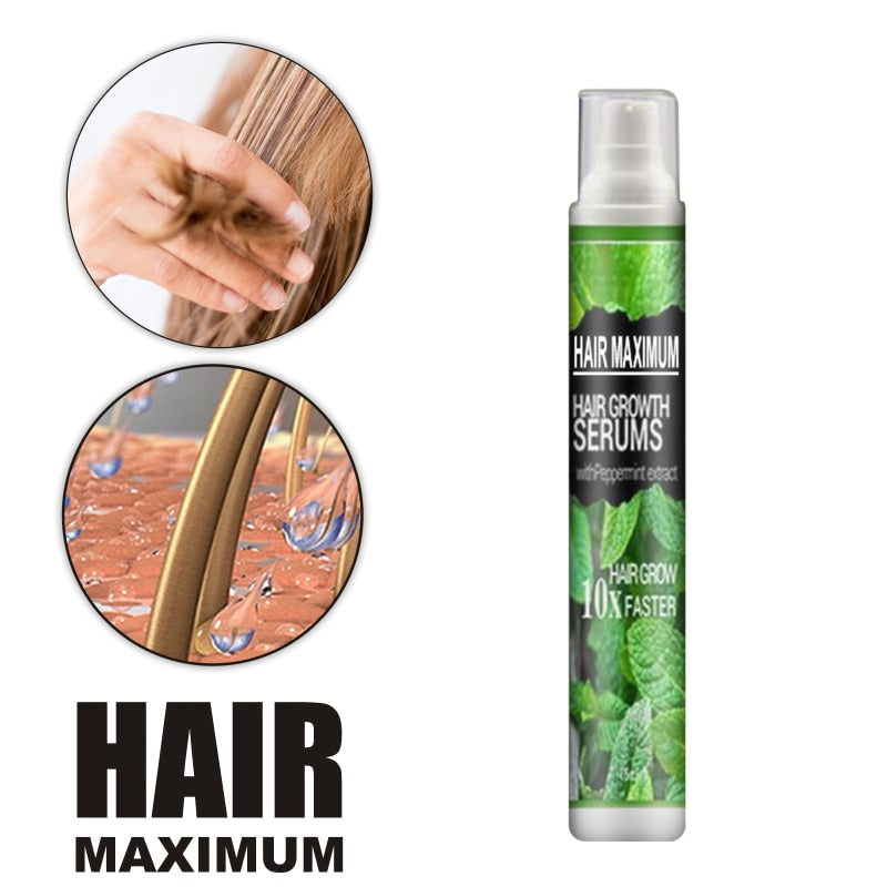 Effective Hair Growth Serum Spray Fast Thick For Hair Prevent Hair Loss Damaged Hair Repair Natural Hair Care Products TSLM1.