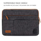 DOMISO10 13 14 15.6 17.3 Inch Multi-Functional Laptop Sleeve Business Briefcase Messenger Bag with USB Charging Port Brown Grey