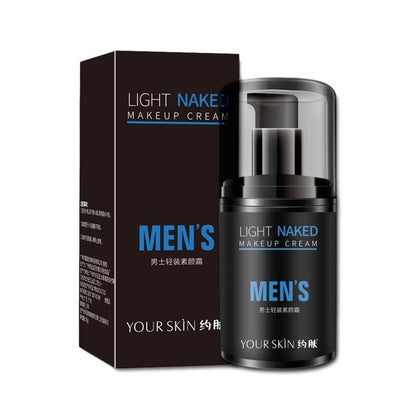 50ml Men BB Cream Skin Care Men Effective Care Sunscreen Face Foundation Base Makeup Skin Color Face Cream Natural Whitening