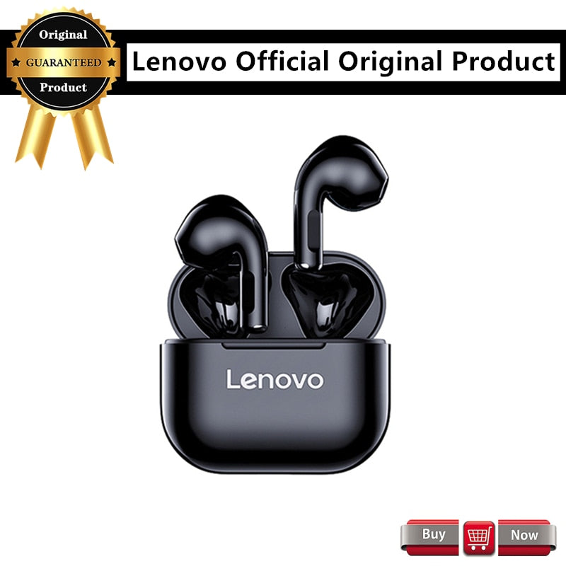 NEW Original Lenovo LP40 TWS Wireless Earphone Bluetooth5.0 Dual Stereo Noise Reduction Bass Touch Control Long Standby Earbuds.