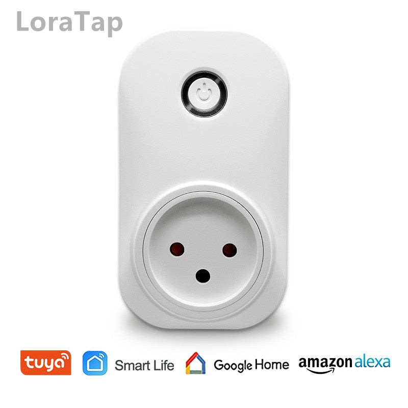 Tuya Smart Life Wifi Socket Israel Plug 16A App Remote Control Voice Control with Google Home Alexa Echo Timer the Devices.