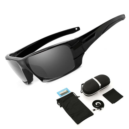 NEWBOLER Polarized Hiking Sunglasses Camouflage Black Frame Sport Sun Glasses Camping Eyewear UV400 Climbing Goggles