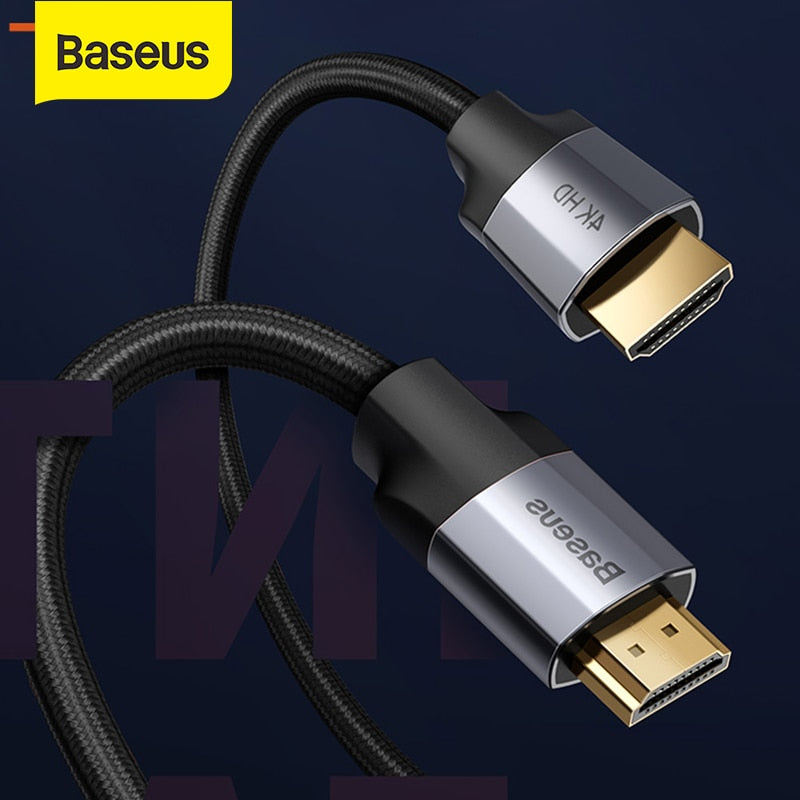 Baseus HDMI-compatible Cable 4K 60HZ 4K HD to 4K HD extension Splitter Cable for TV Switch Projector Laptop Office Video Cable.