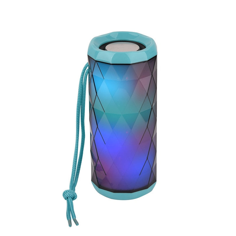 Portable bluetooth speaker tg167 bass color cool polygonal design waterproof wireless speaker, high-definition noise reduction,.