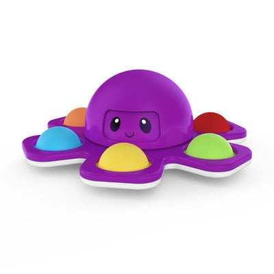 Fidget Toys Autism Squidopop Stress Relief Silicone Squidopops 2022 Flip Octopus Change Faces Spinner Push Pop Bubble.