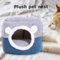 Pet Cat Basket Bed Cat House Warm Cave Kennel for Dog Puppy Home Sleeping Kennel Teddy Comfortable House Cat Bed
