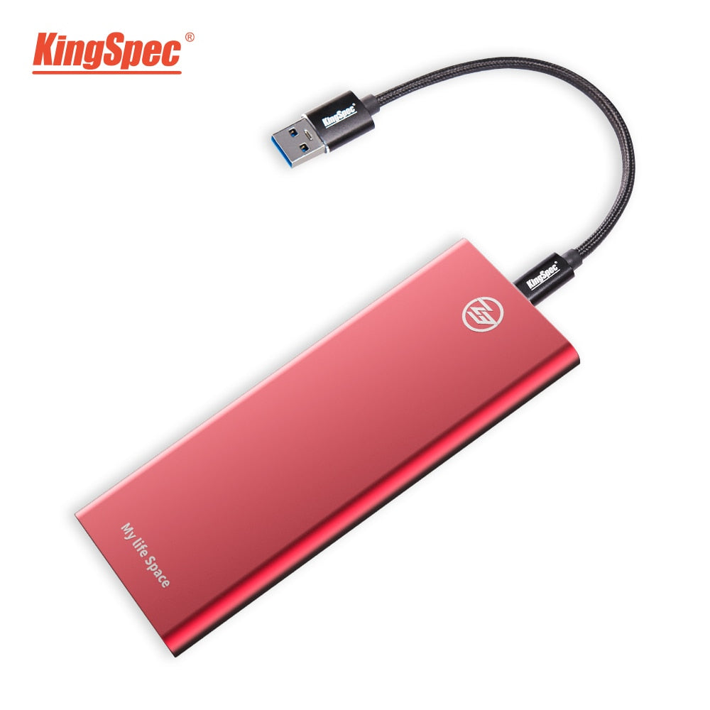 KingSpec 120GB SSD Hard Drive 240GB 500GB Portable SSD External SSD Hard Drive For Laptop Desktop Type-c USB 3.1 ssd portable hd.