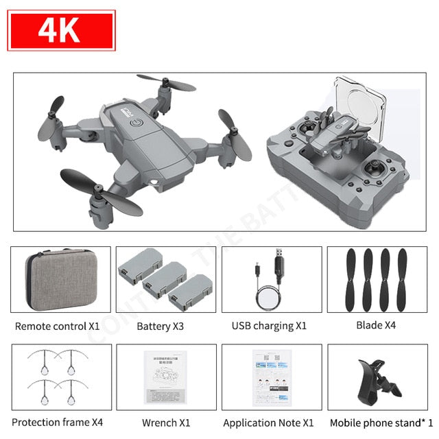 New mini KY905 drone 4K HD camera, GPS WIFI FPV vision foldable rc quadcopter professional drone.