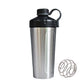 1000ML Big Volume Portable Stainless Steel Shaker With Shake Ball GYM Nutrition Protein Powder Water Bottles