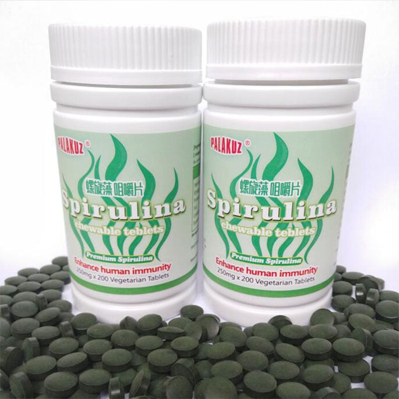 Natural Organic Spirulina Rich in Protein Multi Vitamins Wafers Spirulina Tablet Health Good Immune Anti-Fatigue.