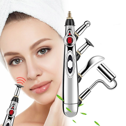 Electronic Acupuncture Pen Electric Meridians Laser Therapy Heal Massage Pen Meridian Energy Pen Relief Pain Tools Health Care.