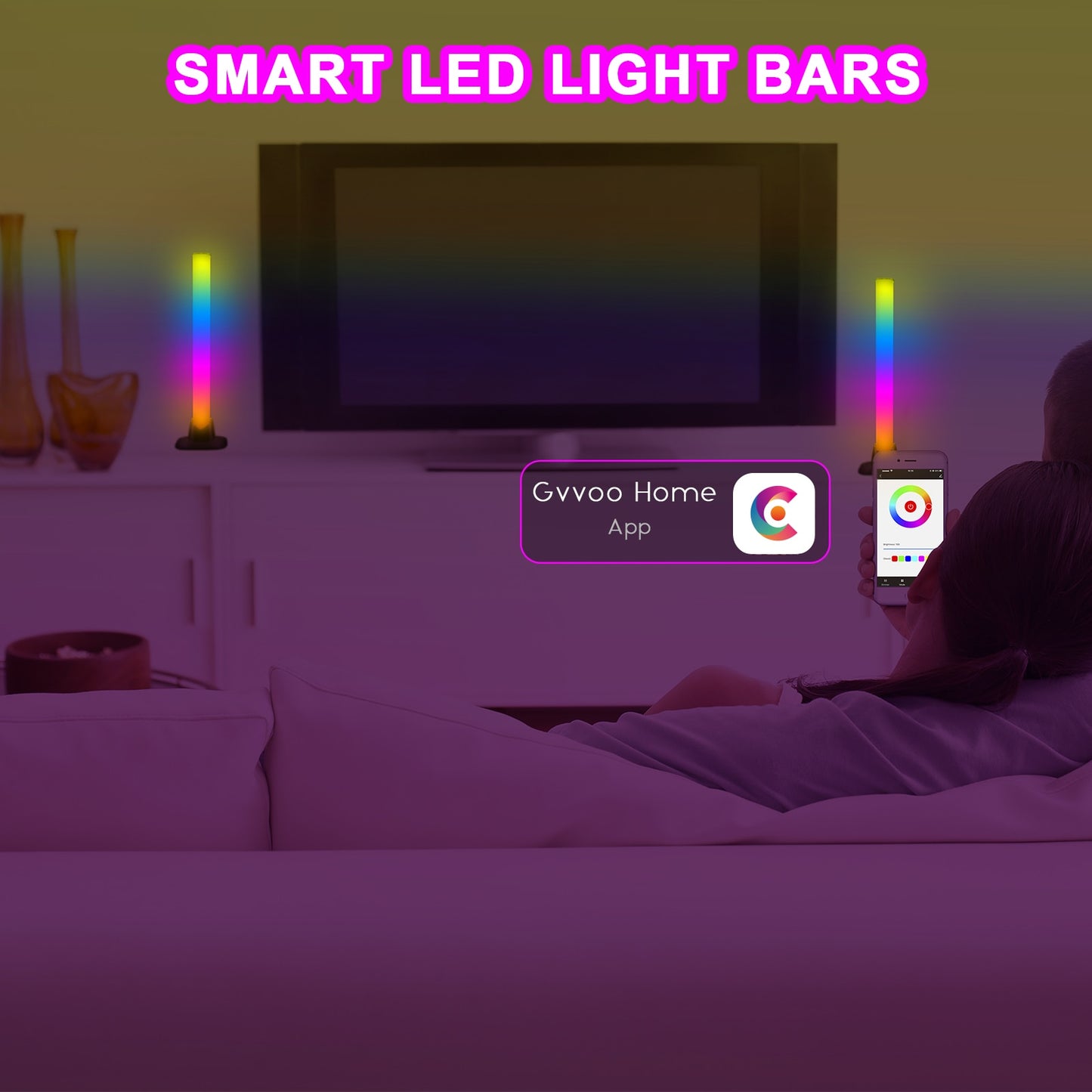 Govee smart light strip RGBICWW smart LED light strip 12 scene modes and music mode Bluetooth color light strip for entertainmen.