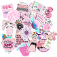 50PCS Cool Summer Vsco Stickers Pack Pink Girl Anime Stiker For Children On The Laptop Fridge Phone Skateboard Suitcase Sticker.