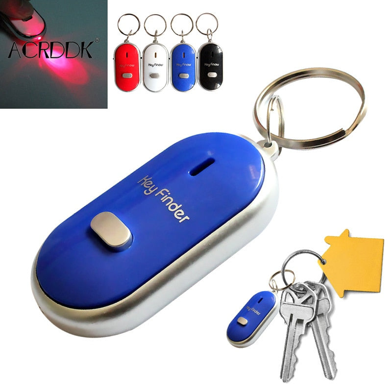 Wireless Whistle Key Finder Keychain For Women Men Anti-lost Device Keyrings Electronic Anti-theft Key Search Elder Sos Tracker.