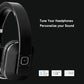 BT5.0 Bluetooth Wireless Headphones  2Mic ENC Gaming HiFi Leather overear Long battery headphones cancelation low latency 40ms.