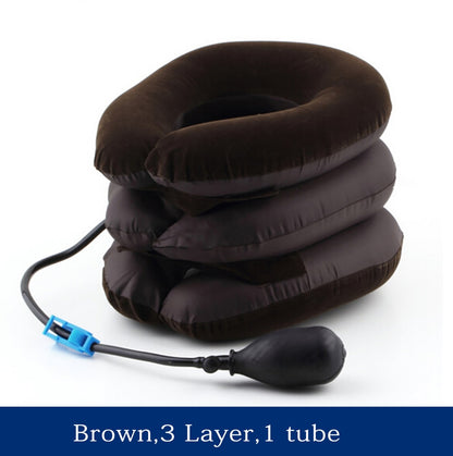 Neck Stretcher Air Cervical Traction 1 Tube House Medical Devices Orthopedic Pillow Collar Pain Relief Blue Brown Tractor.
