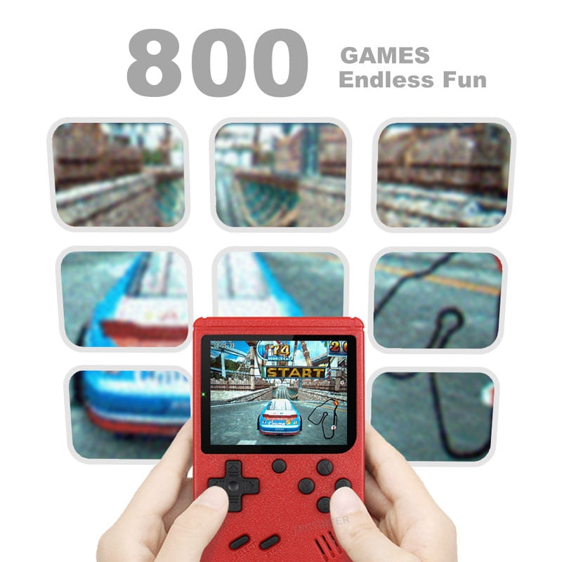 800 IN 1 Retro Video Game Console Handheld Game Player Portable Pocket TV Game Console AV Out Mini Handheld Player for Kids Gift.