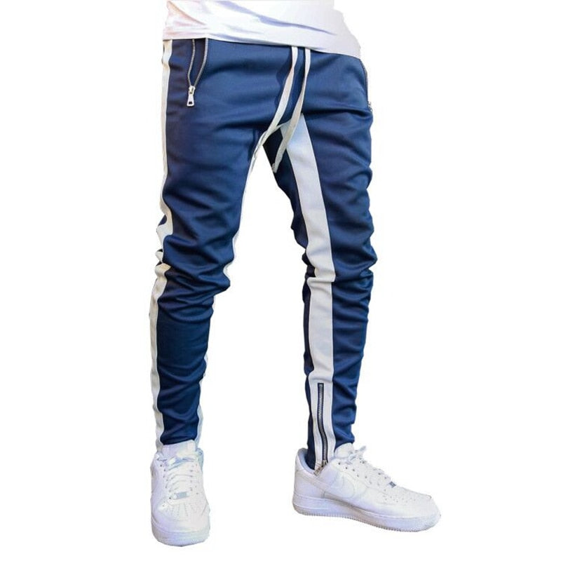 Jogging Pants Men Running Pants With Zipper Sports Fitness Tights Gym Jogger Bodybuilding Sweatpants Sport Male Trousers